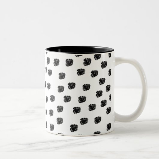 Dalmatische Spots Tweekleurige Koffiemok (Rechts)