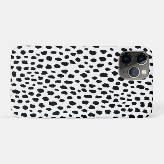 Dalmatische Spots (zwart/wit) Case-Mate iPhone Case (Achterkant (horizontaal))