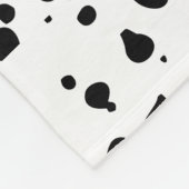 Dalmatische Spots zwart wit. Modern. Vruchtdieren  Fleece Deken (Hoek)
