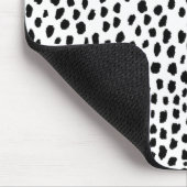 Dalmatische Spots (zwart/wit) Muismat (Hoek)