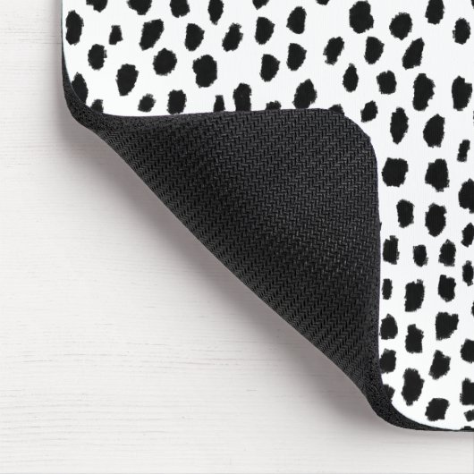 Dalmatische Spots (zwart/wit) Muismat (Hoek)