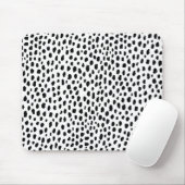 Dalmatische Spots (zwart/wit) Muismat (Met muis)
