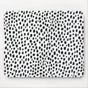 Dalmatische Spots (zwart/wit) Muismat