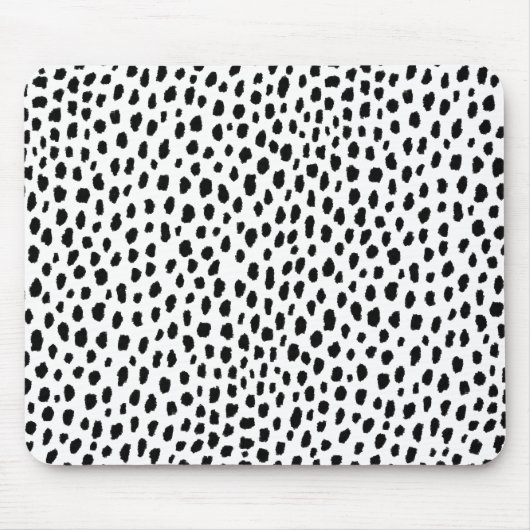 Dalmatische Spots (zwart/wit) Muismat (Voorkant)