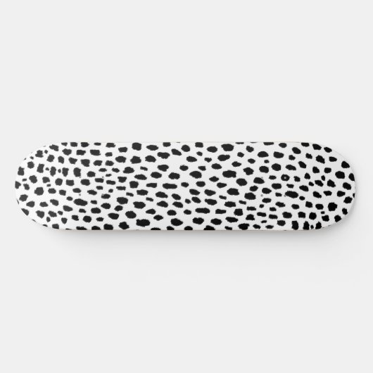 Dalmatische Spots (zwart/wit) Persoonlijk Skateboard (Horizontaal)