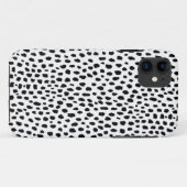 Dalmatische Spots (zwart-wit) Telefoontas Case-Mate iPhone Case (Achterkant (horizontaal))