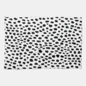 Dalmatische Spots (zwart/wit) Theedoek (Horizontaal)