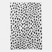 Dalmatische Spots (zwart/wit) Theedoek (Verticaal)