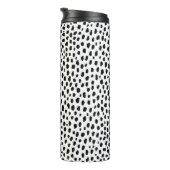 Dalmatische Spots (zwart/wit) Thermosbeker (Geroteerd rechts)