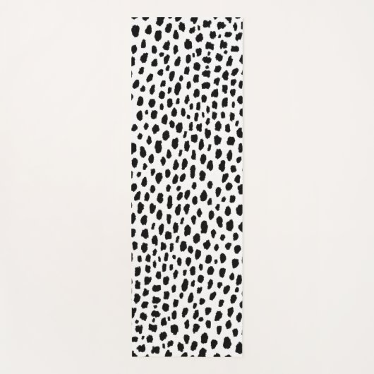Dalmatische Spots (zwart/wit) Yogamat (Voorkant)