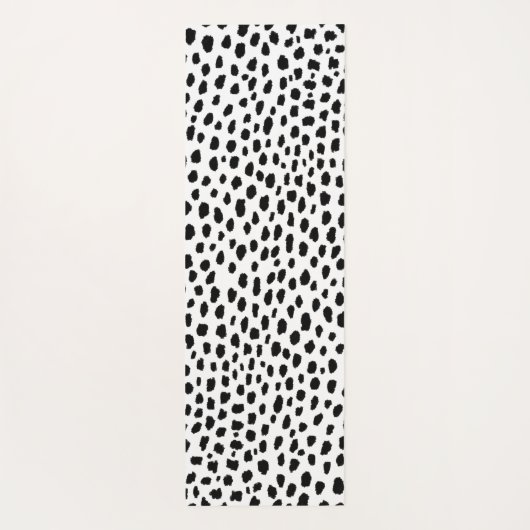 Dalmatische Spots (zwart/wit) Yogamat (Achterkant)
