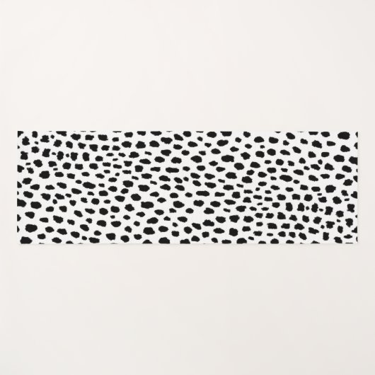 Dalmatische Spots (zwart/wit) Yogamat (Voorkant (horizontaal))