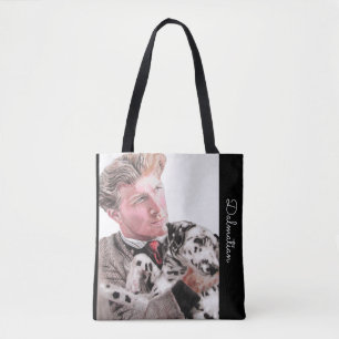 Dalmatische Spotty Dog Schattigee Spots Honden Can Tote Bag