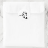Dalmatische sticker - Honden kunst (Tas)