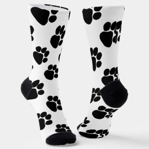 Dalmatische stijl hondenpoten leuke verjaardagscad sokken