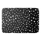 Dalmatische Stippen, Dalmatische spots, zwart-wit Badmat (Voorkant)