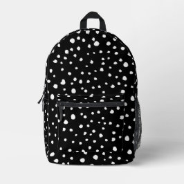 Dalmatische Stippen, Dalmatische spots, zwart-wit Bedrukte Rugzak