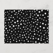 Dalmatische Stippen, Dalmatische spots, zwart-wit Briefkaart (Voorkant)