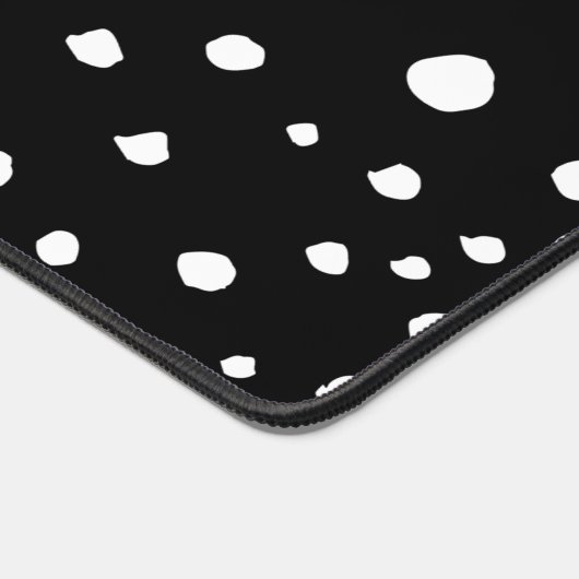 Dalmatische Stippen, Dalmatische spots, zwart-wit Bureaumat (Hoek)