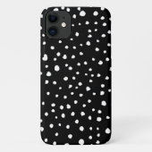 Dalmatische Stippen, Dalmatische spots, zwart-wit Case-Mate iPhone Case (Achterkant)