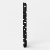 Dalmatische Stippen, Dalmatische spots, zwart-wit Case-Mate iPhone Case (Achterkant/links)