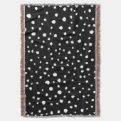 Dalmatische Stippen, Dalmatische spots, zwart-wit Deken (Voorkant Verticaal)