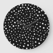 Dalmatische Stippen, Dalmatische spots, zwart-wit Grote Klok (Voorkant)