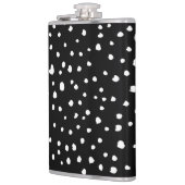 Dalmatische Stippen, Dalmatische spots, zwart-wit Heupfles (Links)