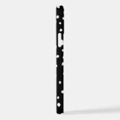 Dalmatische Stippen, Dalmatische spots, zwart-wit iPhone Hoesje (Rechterkant)