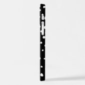 Dalmatische Stippen, Dalmatische spots, zwart-wit iPhone Hoesje (Linkerkant)