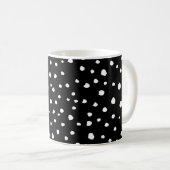 Dalmatische Stippen, Dalmatische spots, zwart-wit Koffiemok (Voorkant rechts)