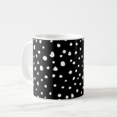 Dalmatische Stippen, Dalmatische spots, zwart-wit Koffiemok (Voorkant links)