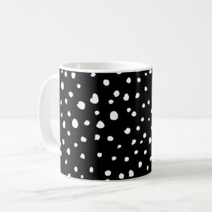 Dalmatische Stippen, Dalmatische spots, zwart-wit Koffiemok
