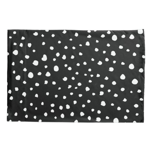 Dalmatische Stippen, Dalmatische spots, zwart-wit Kussensloop (Achterkant)