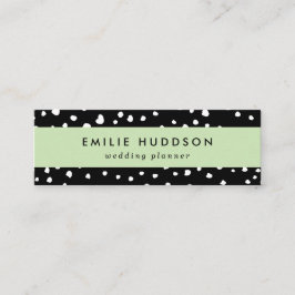 Dalmatische Stippen, Dalmatische spots, zwart-wit Mini Visitekaartje