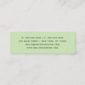 Dalmatische Stippen, Dalmatische spots, zwart-wit Mini Visitekaartje (Achterkant)