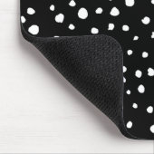 Dalmatische Stippen, Dalmatische spots, zwart-wit Muismat (Hoek)