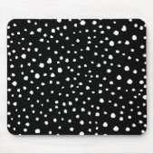 Dalmatische Stippen, Dalmatische spots, zwart-wit Muismat (Voorkant)