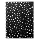 Dalmatische Stippen, Dalmatische spots, zwart-wit Notitieboek (Voorkant)