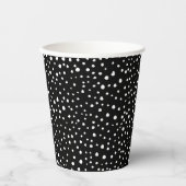 Dalmatische Stippen, Dalmatische spots, zwart-wit Papieren Bekers (Voorkant)