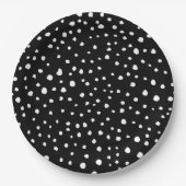 Dalmatische Stippen, Dalmatische spots, zwart-wit Papieren Bordje (Voorkant)