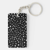 Dalmatische Stippen, Dalmatische spots, zwart-wit Sleutelhanger (achterkant)