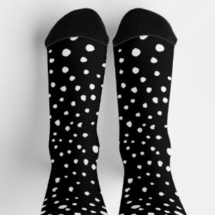 Dalmatische Stippen, Dalmatische spots, zwart-wit Sokken