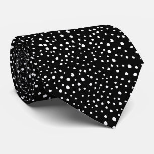 Dalmatische Stippen, Dalmatische spots, zwart-wit Stropdas