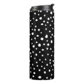 Dalmatische Stippen, Dalmatische spots, zwart-wit Thermosbeker (Gedraaid links)