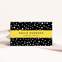 Dalmatische Stippen, Dalmatische spots, zwart-wit Visitekaartje