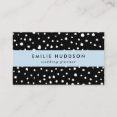 Dalmatische Stippen, Dalmatische spots, zwart-wit Visitekaartje (Voorkant)