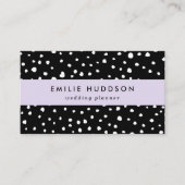 Dalmatische Stippen, Dalmatische spots, zwart-wit Visitekaartje (Voorkant)