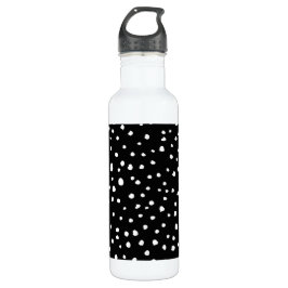 Dalmatische Stippen, Dalmatische spots, zwart-wit Waterfles