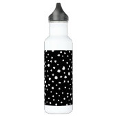 Dalmatische Stippen, Dalmatische spots, zwart-wit Waterfles (Links)